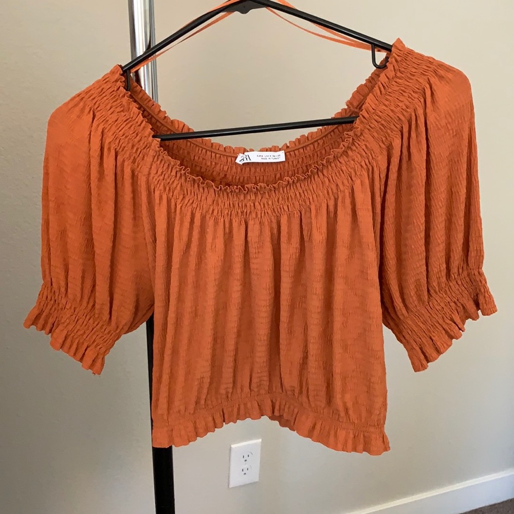 Zara off the shoulder top